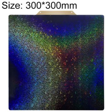 300x300mm PEI Coating Smooth Starry PET Film 3D Printing Build Plate - 1