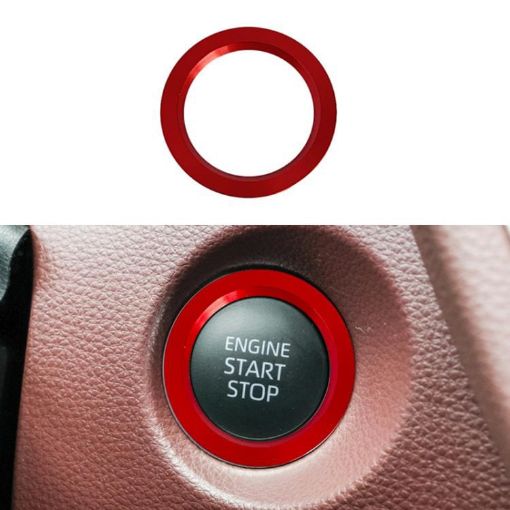 Toyota Corolla Cross/Yaris One-Key Start Ignition Switch Ring Cover Red - 1