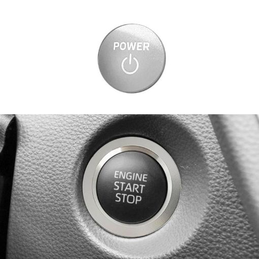 Toyota Corolla Cross/Yaris Hybrid Ignition Switch Ring Cover - Silver - 1