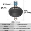 BEXIN FT-13 Tripod Anti-Slip Rubber Feet Pads 3/8 Screw (Black) - 8