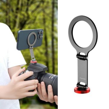 Flymile Magnetic Phone Tripod Mount MagSafe Adapter, Folding Cold Shoe - 1