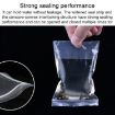 100pcs Double Layer Warning Ziplock Bags 10x20cm 10 Wire Environmental - 6