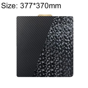 PET Carbon Fiber PEO Diamond Film 3D Printer Build Plate 377x370mm - 1
