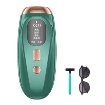 Portable IPL Laser Hair Removal Device, UK Plug, Dark Green - FY-B502 - 1