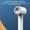 LED Digital Display High Speed Negative Ion Hair Dryer, EU Plug, White - 5