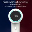 LED Digital Display High Speed Negative Ion Hair Dryer, EU Plug, White - 6