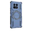 Vivo iQOO Z10 Turbo 5G Blue Butterfly Armor MagSafe Ring Case - 5