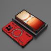Vivo iQOO Z10 Turbo 5G Red Shockproof MagSafe Ring Phone Case - 2