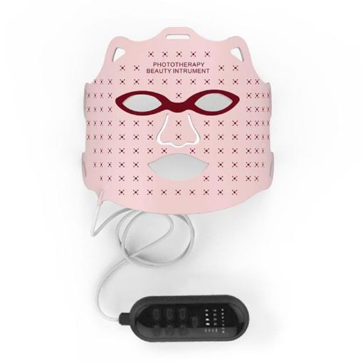 LED Colorful Photon Rejuvenation Mask Facial Beauty Instrument, EU Plug - 1