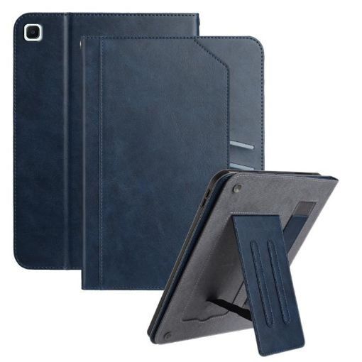 Samsung Galaxy Tab S6 Lite 10.4 Wristband Leather Case - Dark Blue - 1