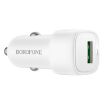 BOROFONE BZ34 Cloud QC3.0 USB Car Charger White - Fast Charging Adapter - 2