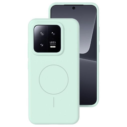 Xiaomi 13 Mint Green Liquid Silicone MagSafe Phone Case - 1