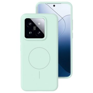 Xiaomi 14 Pro Mint Green Liquid Silicone MagSafe Phone Case - 1