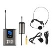 XTUGA A1 UHF Wireless Headset Lavalier Mic System with Bodypack (Black) - 2