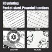 A401 Portable A4 Thermal Printer - Educational Tattoo Printer (White) - 7