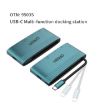 Onten 6-in-1 USB-C Dock: HDTV, VGA, RJ45, USB-C Data & PD, USB 3.0 (Green) - 5
