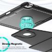 iPad Air 13 2025/2024 Honeycomb Magnetic Leather Case (Black) - 5
