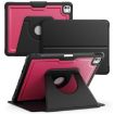 iPad Pro 13 2024 Honeycomb Magnetic Leather Case - Wine Red - 1