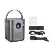 hoco DT4 720P 190ANSI Autofocus Projector Android US Plug Metal Grey - 7