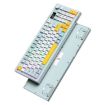ONIKUMA G80 Bluetooth 2.4G Wired Silent Silver Keyboard (Green) - 2