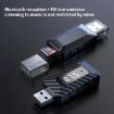 USB Car FM Transmitter Wireless Bluetooth Receiver - Black - 2