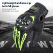 SOMAN CG666 Motorcycle Riding Gloves, Anti-slip Full Finger, Size L, Green - 3