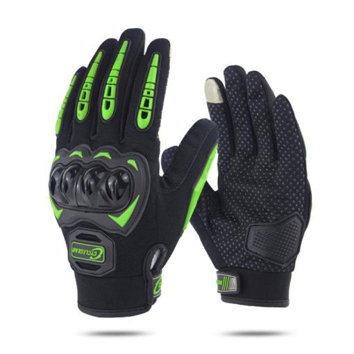 SOMAN CG666 XXL Green Motorcycle Riding Anti-slip Full Finger Gloves - 1