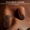 Kia Carnival Hallmo B087 Crazy Horse Cowhide Key Cover (Black) - 5
