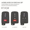 Toyota 4-Button C011 Crazy Horse Cowhide Key Cover (Brown) - 7