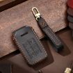 Volvo XC60/XC90/S90 5-Button Car Key Cover - Black Cowhide Protection - 1