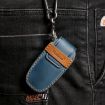 Volvo XC60/XC90/S90 5-Button Car Key Cover - Black Cowhide Protection - 8