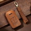 Volvo XC60/XC90/S90 6-Button Car Key Cover - Brown Cowhide C047 - 1