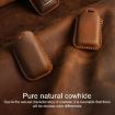 Kia Carnival SX Hallmo E171 Crazy Horse Cowhide Key Cover (Brown) - 5