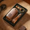 Kia Carnival SX Hallmo E171 Crazy Horse Cowhide Key Cover (Brown) - 8