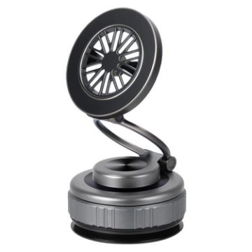 G511 360 Rotating Magnetic Car Phone Holder - Vacuum Adsorption (Tarnish) - 1
