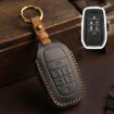 Toyota SIENNA/Granvia/Alphard/Vellfire 6-Button Key Cover Black Cowhide - 1