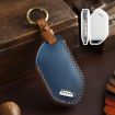 Kia K3/K5 2024 Hallmo Crazy Horse Cowhide Key Cover (9-Button Blue) - 1