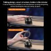 Foldable Magnetic Car Phone Holder - G712 Vacuum Adsorption, Silver - 3