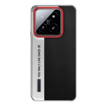 Xiaomi 14 Pro Black Diamond Texture Leather PC Phone Case - 1