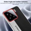 Xiaomi 14 Camera Design Diamond Texture Leather Phone Case Orange - 3