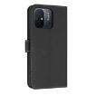 Redmi 11A/12C Black Metal Bow Leather Phone Case with Hand Strap - 3