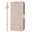 Redmi 13C 4G Global Leather Phone Case with Hand Strap - Apricot - 2