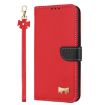 Red Leather Phone Case with Hand Strap for Redmi Note 13 4G Global - 2