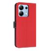 Red Leather Phone Case with Hand Strap for Redmi Note 13 4G Global - 3