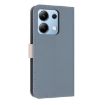 Redmi Note 13 4G Global Leather Phone Case with Hand Strap - Light Blue - 3