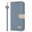Redmi Note 12 5G/Poco X5 Light Blue Leather Case with Hand Strap - 2