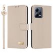 Redmi Note 12 Pro 5G Apricot Leather Case with Hand Strap - 1