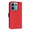 Redmi Note 13 5G Leather Phone Case with Hand Strap - Red - 3