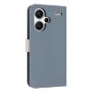 Redmi Note 13 Pro+ Light Blue Leather Case with Metal Bow & Hand Strap - 3
