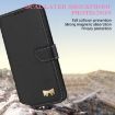Redmi Note 14 Pro 4G Global Leather Case with Hand Strap - Black - 4